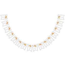 Banderines Nuestro pequeño Fiesta croissant de cumpleaños