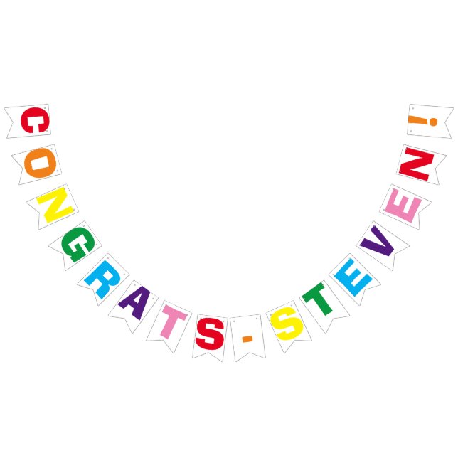 Banderines ¡NUEVO! Banner Fiesta de felicitaciones - 16 bande (Todo)