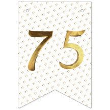 Número de oro del 75° aniversario de Boda de cumpl