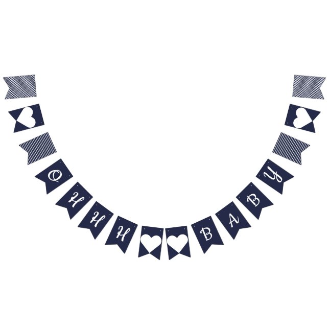Banderines Ohhh Baby Nautical Bunting (Todo)