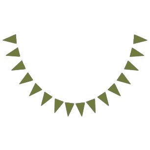 Banderines Olive Green - Añade tu propio signo, foto, nombre