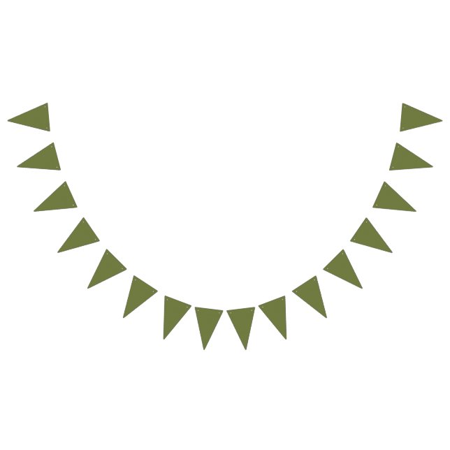 Banderines Olive Green - Añade tu propio signo, foto, nombre (Todo)