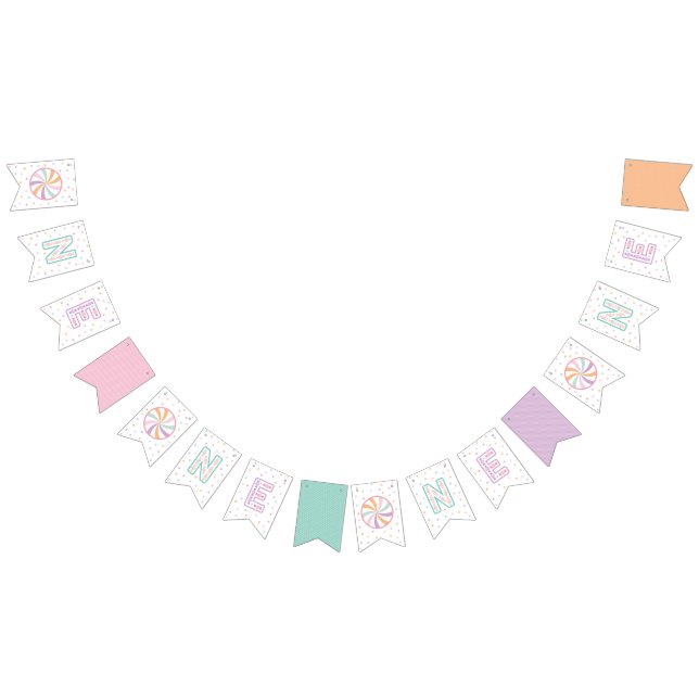 Banderines One Sweet Birthday ONE ONE ONE BANNER BUNTING (Todo)