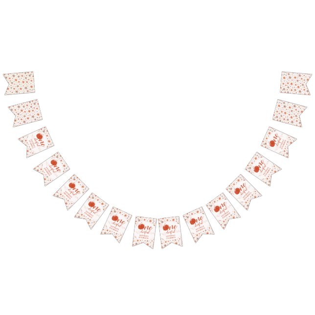 BANDERINES ORANGE BOW & ARCH FALL PUMPKIN FLOWERS BIRTHDAY (Todo)