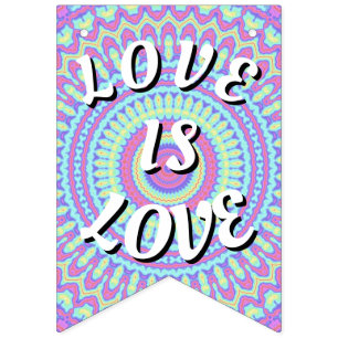 Banderines Orgullo Love Is Love