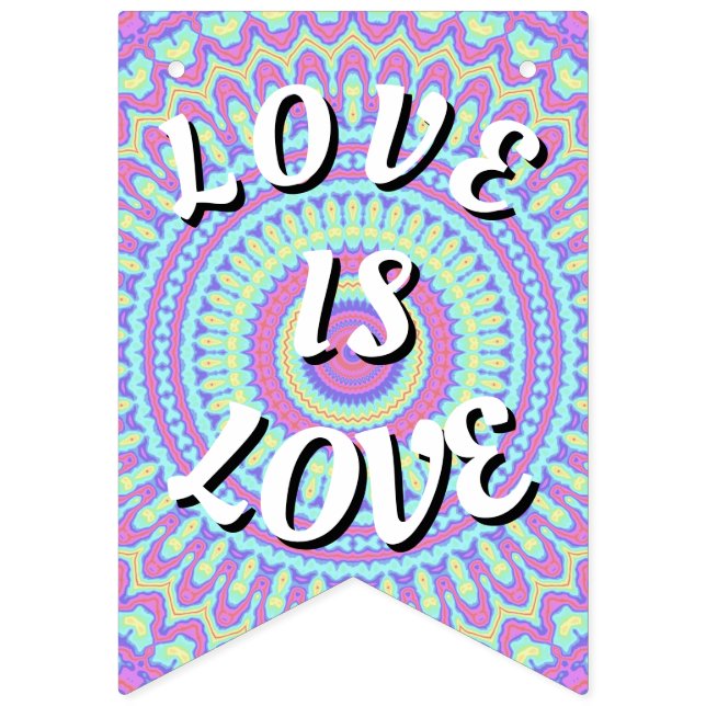 Banderines Orgullo Love Is Love (Primera bandera)