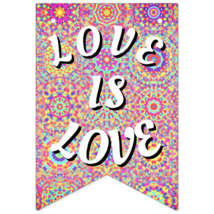 Banderines Orgullo Love Is Love
