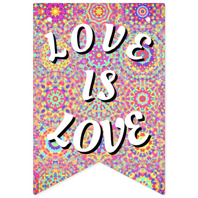 Banderines Orgullo Love Is Love (Primera bandera)