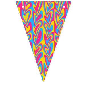 Banderines Orgulloso Pansexual Groovy Trippy Squiggly Quirky 