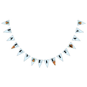 Banderines Oso en pastizal de cumpleaños