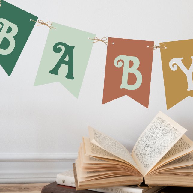 Banderines Otoño Érase una Vez un Bebé (Once Upon a Baby Bunting)