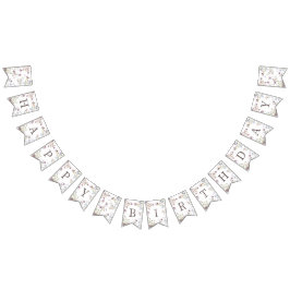 Banderines Our Little Wildflower Birthday Banner