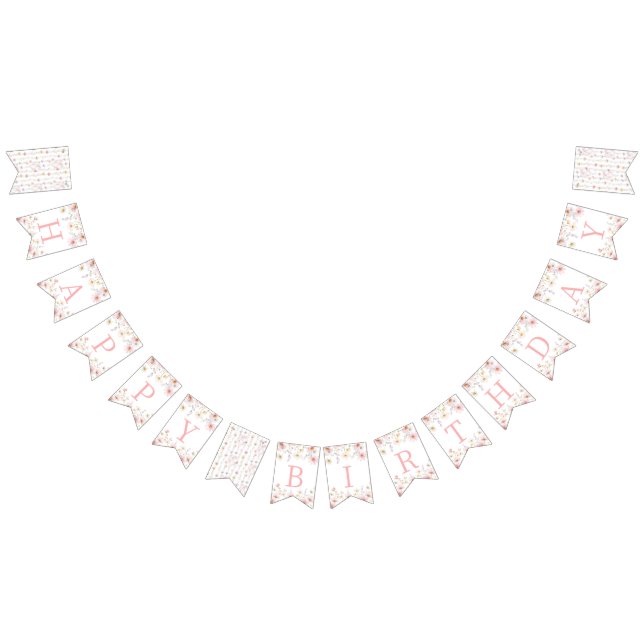 Banderines Our Little Wildflower Birthday Banner (Todo)