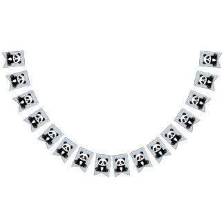 Banderines Panda Fiesta Bunting Banner