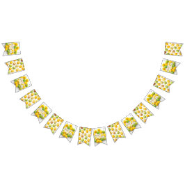 Banderines Papel de regalo de huevos de Pascua amarillo y ver