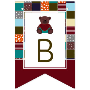 Banderines Papeleo Teddy Bear, Baby Shower