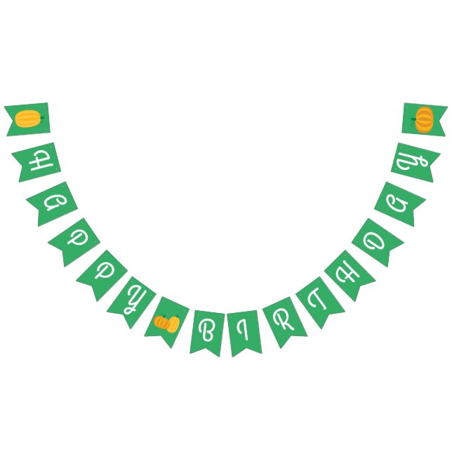 Banderines Parche de calabaza otoñal Primer Fiesta de cumplea (Todo)