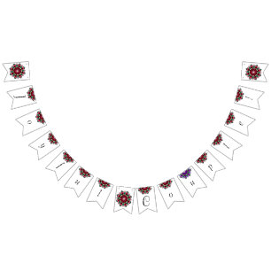 Banderines ¡Pareja Jugosa! Mandala en rosa profundo
