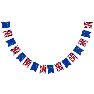 Banderines Parte británica del inglés de Union Jack de la