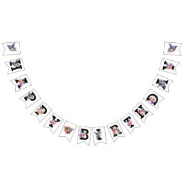 Banderines Partido de Cumpleaños de Hummingbird Floral Bouque