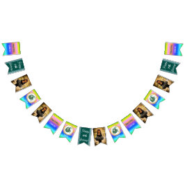 Banderines Partido de cumpleaños del Purpurina Rainbow Capric