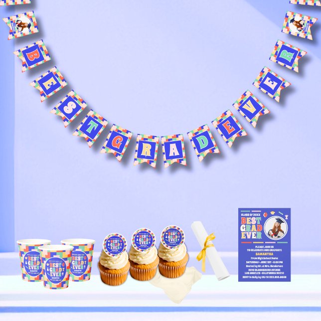 Banderines Partido de Graduación de Fotografía Retro Best Gra (Subido por el creador)