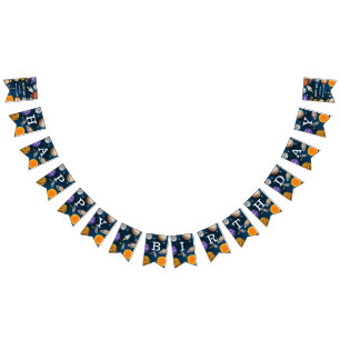 Banderines Partido del Primer Cumpleaños del Astronauta Espac