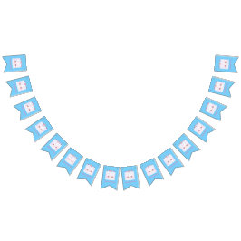 Banderines Pastel de cumpleaños con espoleta de espuma blanca