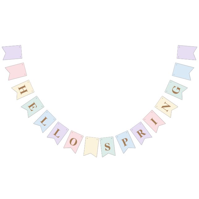 Banderines Pastel Hello Spring (Todo)