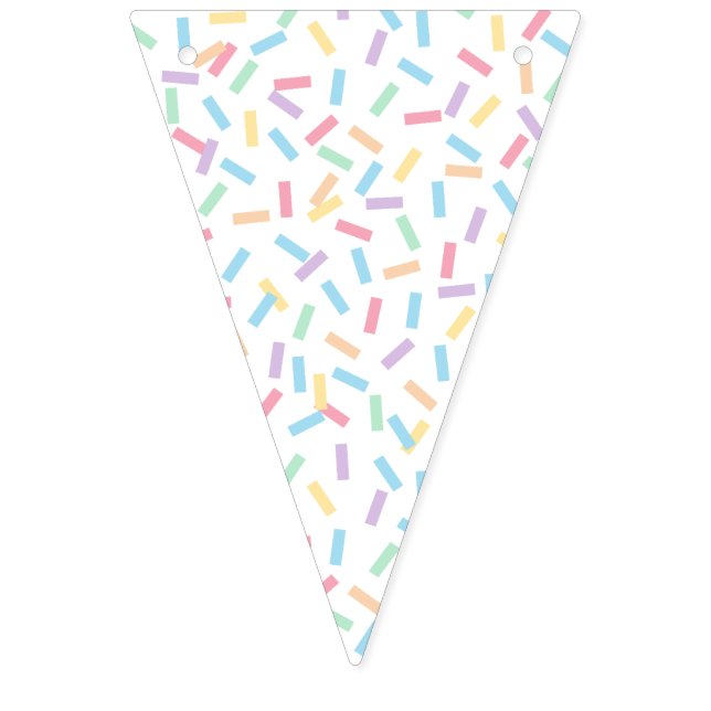 Banderines Pasteles de Confetti (Sprinkles) (Primera bandera)