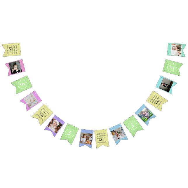 Banderines Pastels Happy Birthday to You Any Age 8 Photos (Todo)