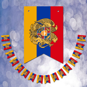 Banderines Patriotic Armenian Flag, Birthday Party Armenia