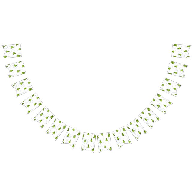 Banderines patrón de árbol de Navidad (Todo)