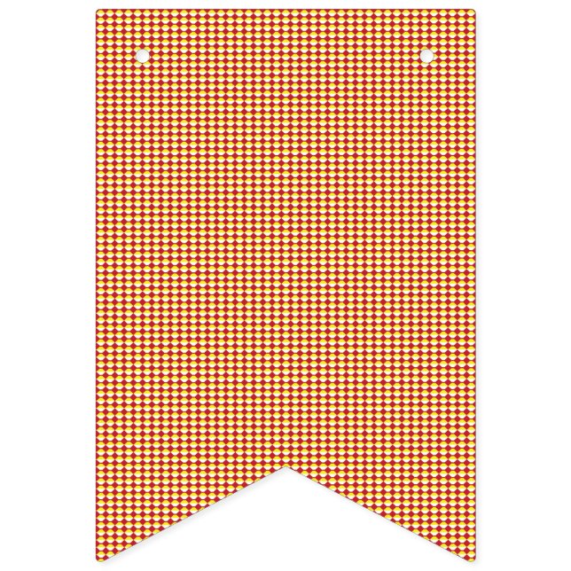 Banderines Patrón de cumpleaños geométrico moderno (Primera bandera)