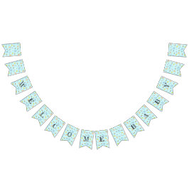 Banderines Patrón de ducha de bebé