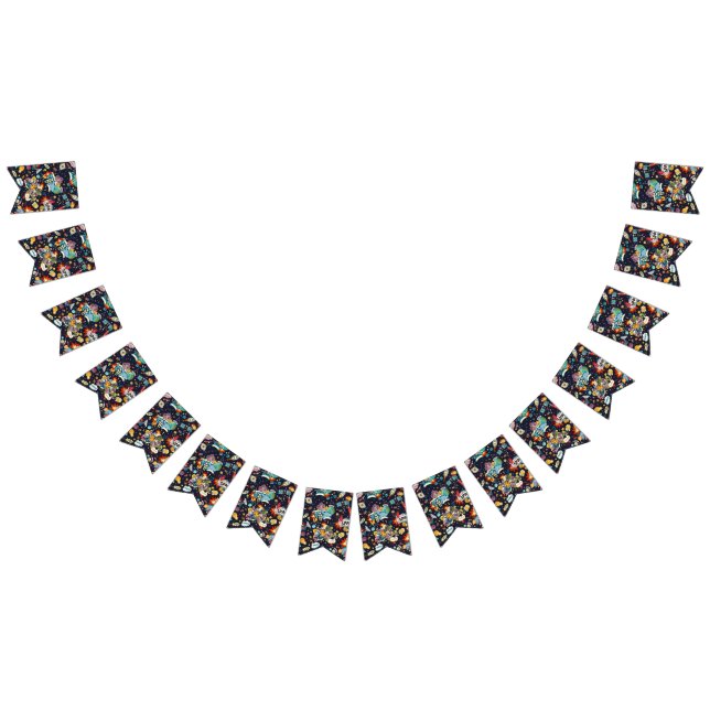 Banderines Patrón de espacio (Todo)