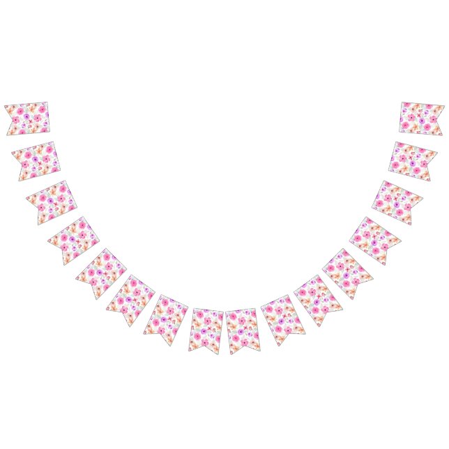 Banderines Patrón de flor (Todo)