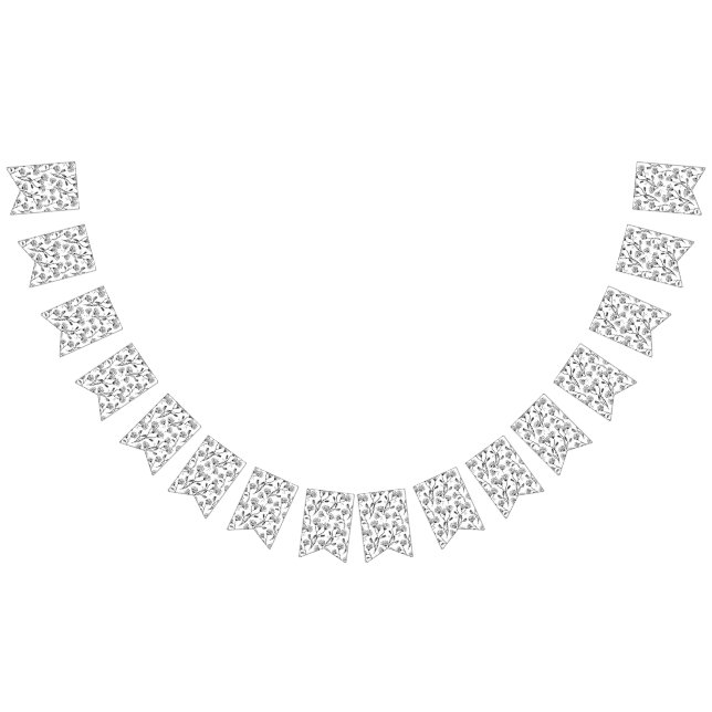 Banderines Patrón de flor (Todo)