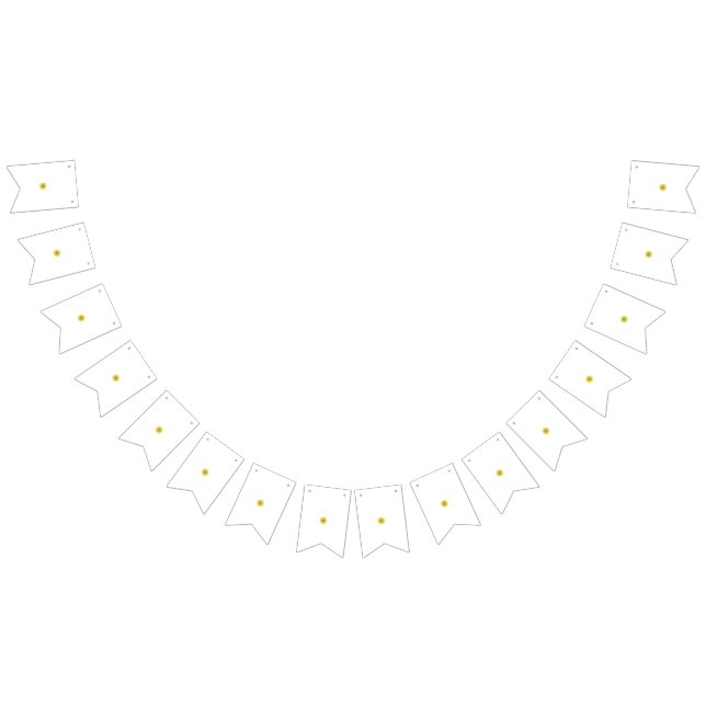 Banderines Patrón de girasol | Vibrante diseño floral veranie (Todo)