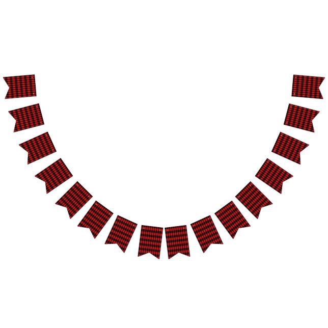 Banderines Patrón de tracción de búfalo rojo (Todo)
