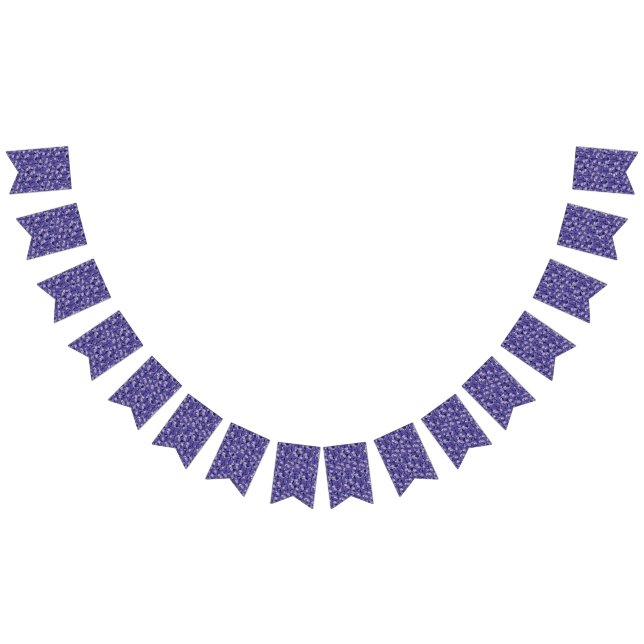 Banderines Patrón elegante de arco morado (Todo)