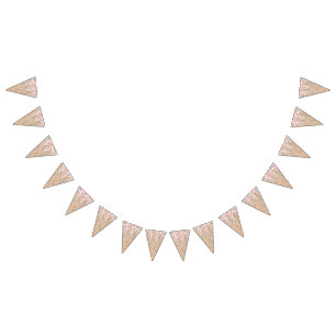 Banderines Patrón floral con flores rojas vibrantes, suave