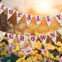 Patrón floral de crecimiento local Baby Shower ros