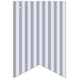 Banderines Patrón rayado en gris y lavanda
