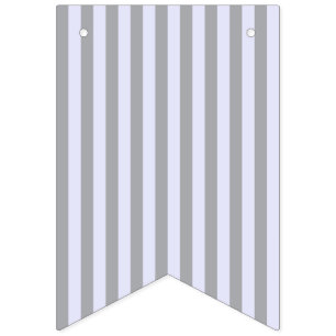 Banderines Patrón rayado en gris y lavanda