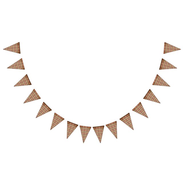 Banderines Patrón rojo y amarillo (Todo)