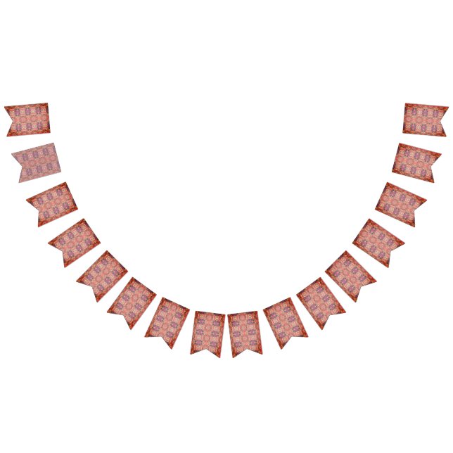 Banderines Patrón rosa y púrpura (Todo)