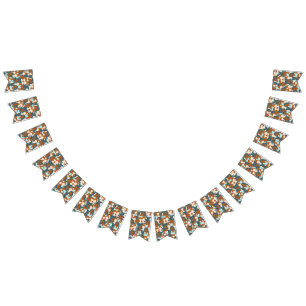 Banderines Patrón sin fisuras con chicas negros y chicas blan