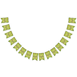 Banderines Patrón verde y marrón