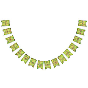 Banderines Patrón verde y marrón